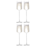 lsa metropolitan set of 4 champagne flutes