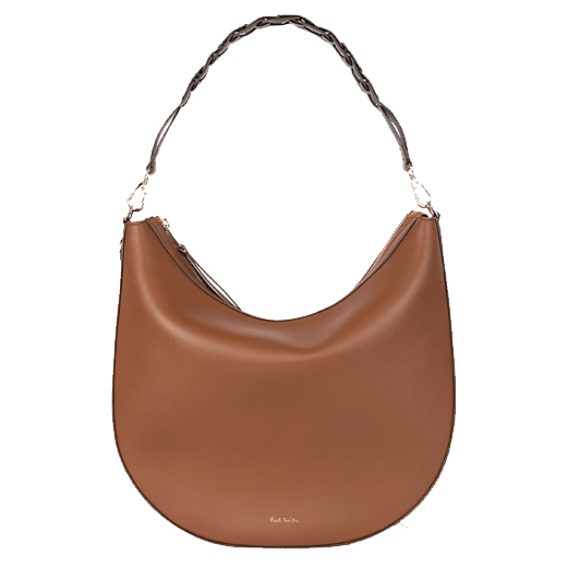 Paul smith's Tan Leather Hobo Bag with Woven Strap is made out of calf leather.