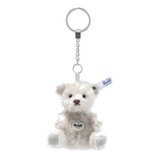 This Mini Lilac Mohair Teddy Bear Keyring by Steiff is perfect for attaching to your bag or keeping your keys safely together.