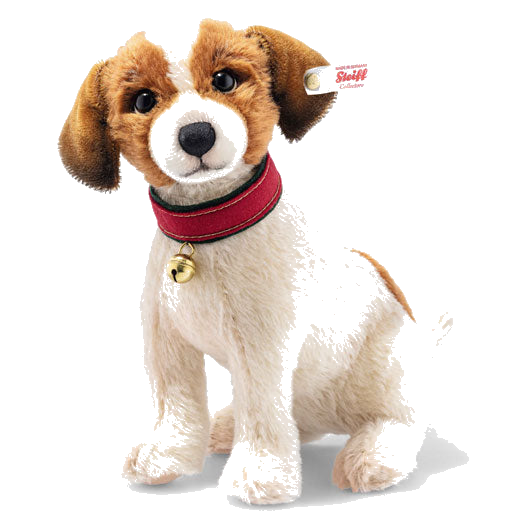 This is Matty the Jack Russell Terrier designed by Steiff.