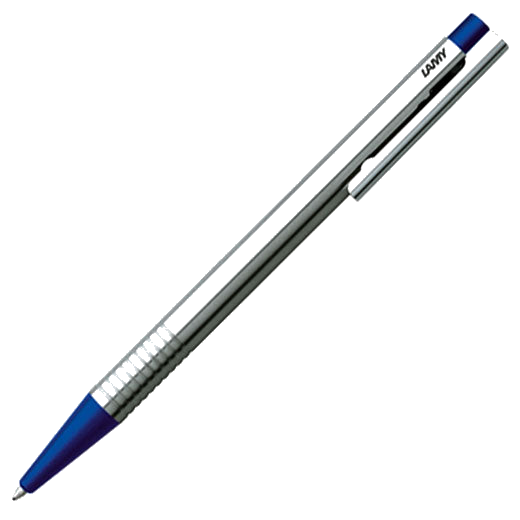 The LAMY matt blue medium ballpoint pen in the Logo collection.