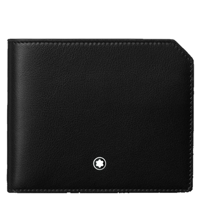 montblanc mst selection soft black 6cc wallet