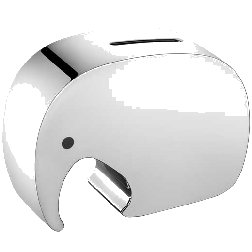 Georg Jensen stainless steel child's Miniphant money box.