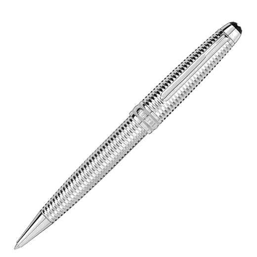 Geometrically engraved pattern on the Montblanc Ballpoint pen makes for an easier grip.
