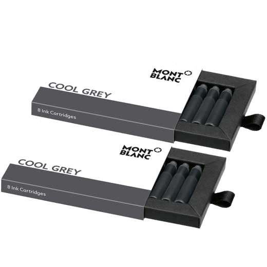 These are the Montblanc Cool Grey Ink Cartridges.