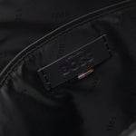 Inside the BOSS New Crosstown NS Reporter Bag in Natural-Grain Black Leather with Zip.