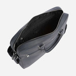 Inside the Ray Navy Blue Faux Leather Document Case.