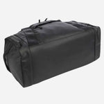 The base of the Stormy Black Recycled Polyester Holdall with Black BOSS Logo.