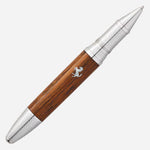 The Montblanc Special Edition Great Masters Meisterstück Ferrari Tailor Made Classica Rollerball Pen with cap off.