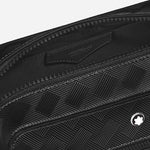 The inner slip pocket of the Montblanc Extreme 3.0 Black Leather Clutch Wash Bag.