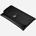 Base view of the Philipp Black Faux Leather Double Watch Wrap.