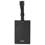 boss leather luggage tag