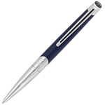 s t dupont paris defi millenium blue silver ballpoint pen