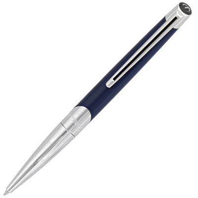 s t dupont paris defi millenium blue silver ballpoint pen