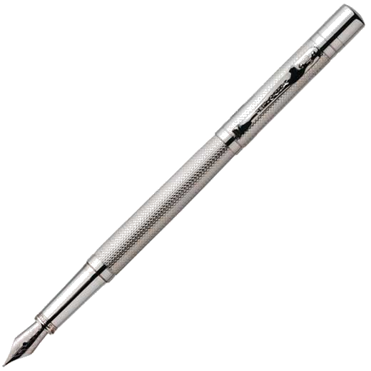 Yard-O-Led Viceroy Standard Silver Barley Fountain Pen.