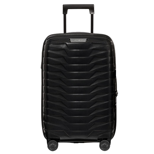 This Samsonite Proxis Spinner Expandable Carry On, Black 55 cm is made out of polypropylene and is durable.