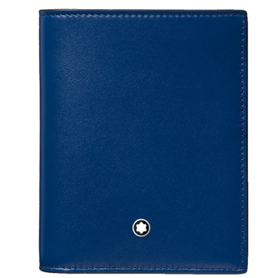 Meisterstück Blue 6CC Compact Wallet designed by Montblanc.