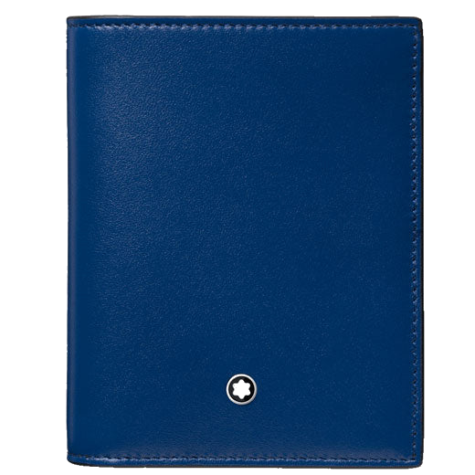 Meisterstück Blue 6CC Compact Wallet designed by Montblanc.