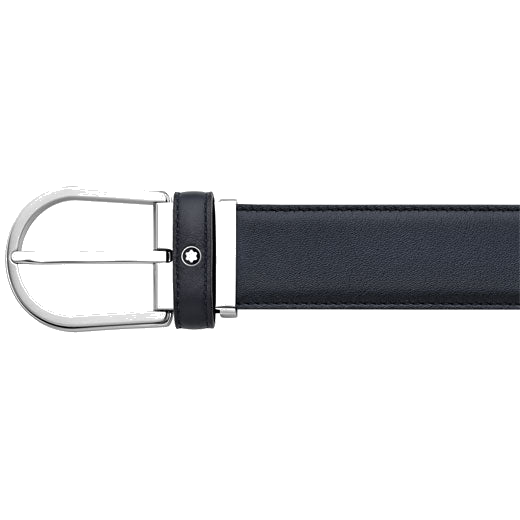 montblanc sfumato blue horseshoe belt