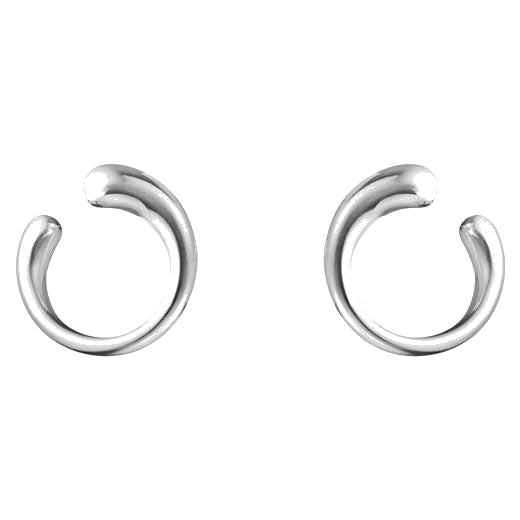 These are the Georg Jensen Sterling Silver Mercy Earrings.