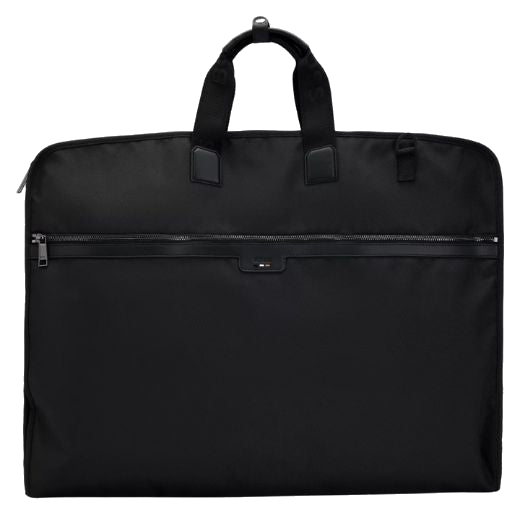 The Ray Black Garment Bag With Detachable Logo Strap by BOSS.