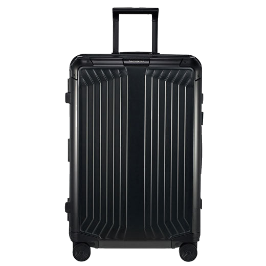 This Samsonite's Lite-Box Alu Black Spinner Suitcase, 69 cm is made our of aluminium so it weighs more than other suitcases but is durable.