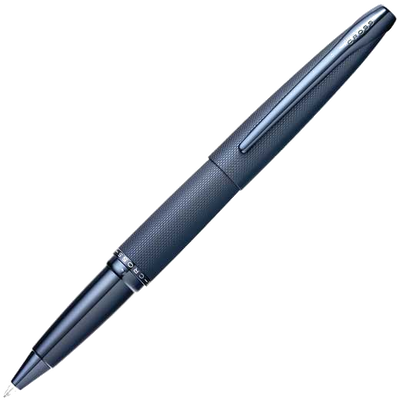 cross brushed dark blue atx rollerball pen