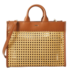 boss sandy woven tan tote bag