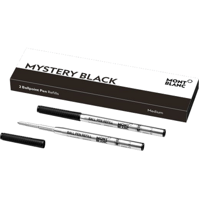 montblanc mystery black medium ballpoint pen refill