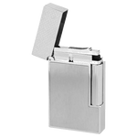 s t dupont paris brushed metal ligne 2 cling lighter open