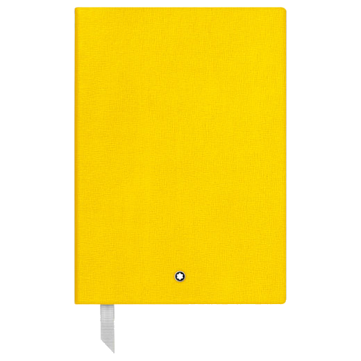 The Montblanc fine stationery yellow A5 lined notebook.