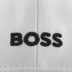 boss embroidered cap white