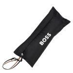This Hugo Boss Iconic Mini Umbrella in Black comes in a black pouch that is waterproof so it is easy to carry around.