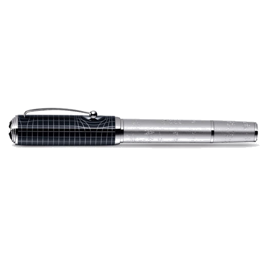 Montblanc's Albert Einstein Limited Edition 3000 Ballpoint Pen has a cap and barrel inspired by the works of Albert Einstein.