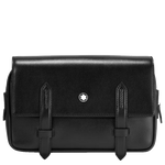 montblanc mst black messenger bag front