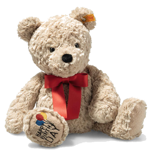This is Soft Cuddly Friends Jimmy Birthday the Teddy Bear designed by Steiff.