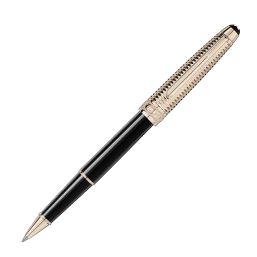 Champagne gold-coated nib fits any Montblanc rollerball refill.