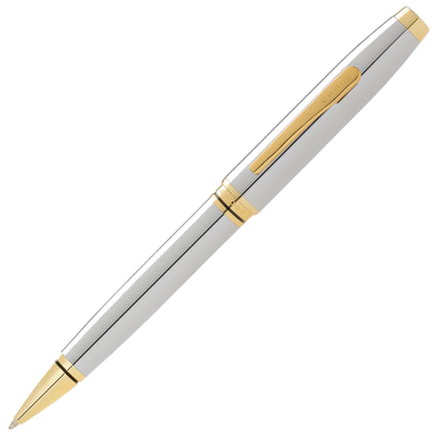 cross coventry chrome with gold trim ballpoint pen