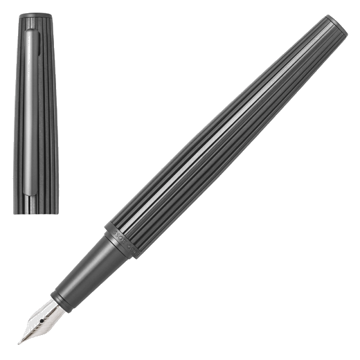 Hugo Boss Nitor Brass Fountain Pen Gunmetal