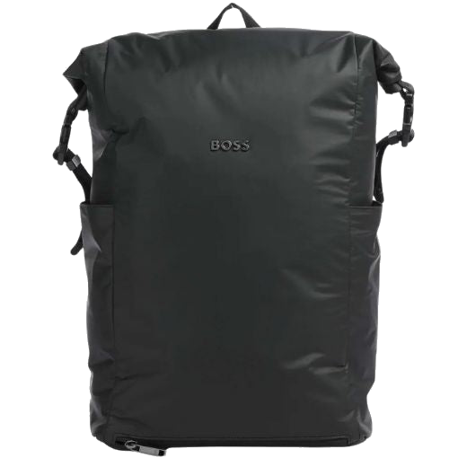 The Catch EVO Black Rolltop Backpack by BOSS.