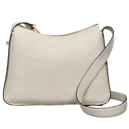 The Westwell Lane Chalk Leather Medium Ziptop Cross Body Bag by Radley.