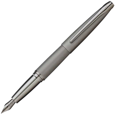cross brushed titanium gray atx fountain pen