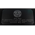 montblanc 20 years service plaque engraving script rounded leicester city football club 2a371b230266d93d843f3b3b5aec372f