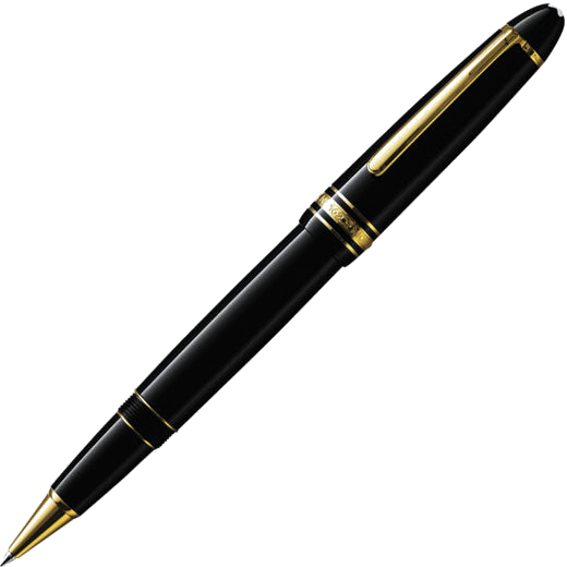 Montblanc Meisterstuck Le Grand gold plated rollerball pen.