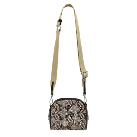 This Radley Arden Crescent Faux Snake Chalk Cross Body Bag has an adjustable ecru strap that is quite chunky but comfortable.