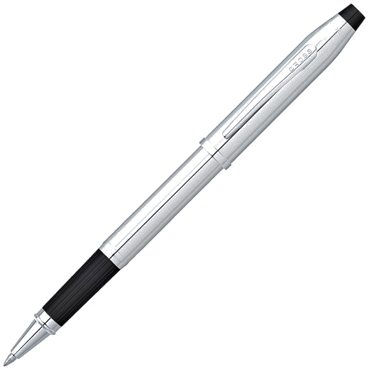 The Cross Century II Lustrous Chrome rollerball pen.