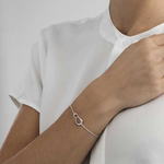 georg jensen offspring interlocking bracelet on model