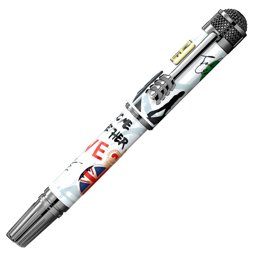 Montblanc's Great Characters The Beatles Limited Edition 1969 Fountain Pen has been made with precious lacquer and ruthenium trims.