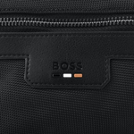 3 boss ray black zip cross body bag with faux leather details 50536169 01 001