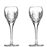 royal scot crystal set of 2 edinburgh port sherry glasses